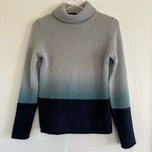 360 Cashmere Blue Ombre Sweater Size S